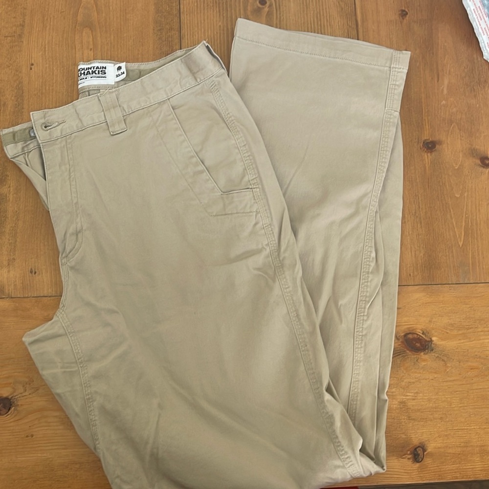 Mens Mountain khakis relaxed fit pants